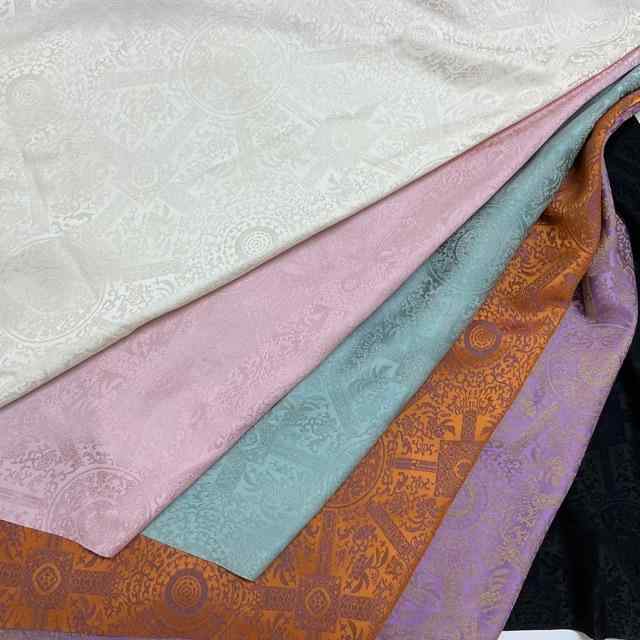 生地 洋裁 新中華風 馬面スカート ベスト アウター 宋風 レトロ 錦織りサテン ジャカード織り 八達暈模..