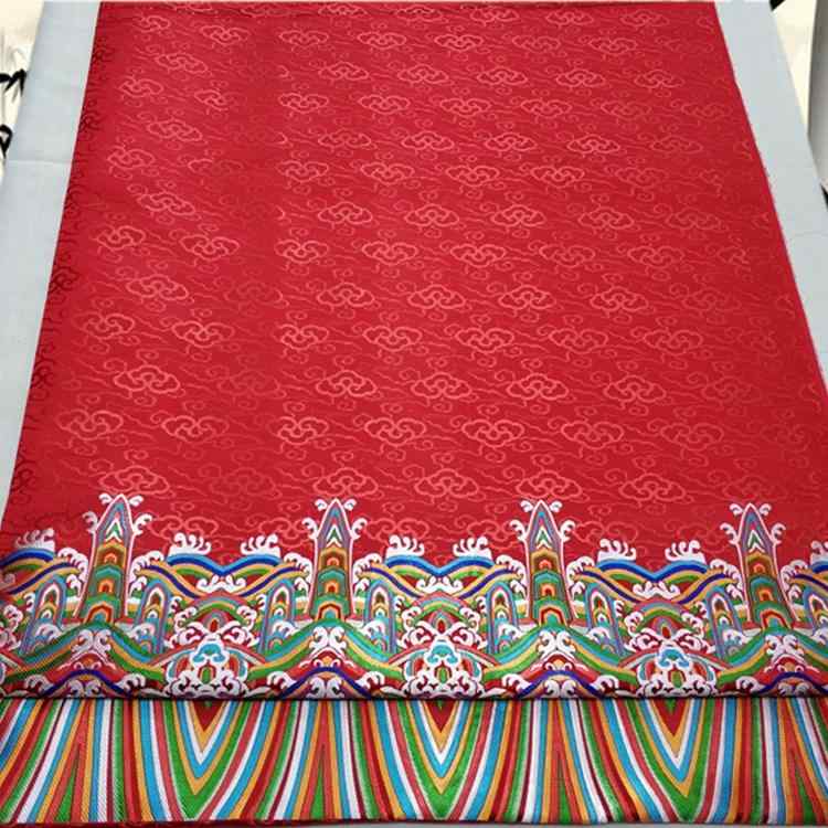 生地 ジャカード 錦織り 雲海柄 中国風 レトロ オリエンタル ポリエステル 舞台衣装 ドレス チャイナドレス モンゴルローブ 礼服 クッションカバー 寝具 秋冬