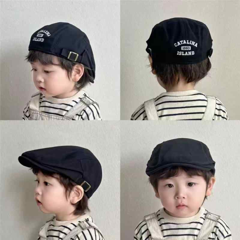ベレー帽 キャスケット キッズ 男の子 女の子 子供 ベビー 春秋 韓国風 おしゃれ ファッション トレンド カジュアル コットン UV対策 日よけ 普段使い お出かけ
