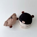 ベビー 帽子 男の子 女の子 男女兼用 かわいい おしゃれ メロンキャップ ワッチキャップ 秋冬 防寒 保温 暖かい サイズ調整可能 黒 カーキ ベージュ ブラウン 混紡