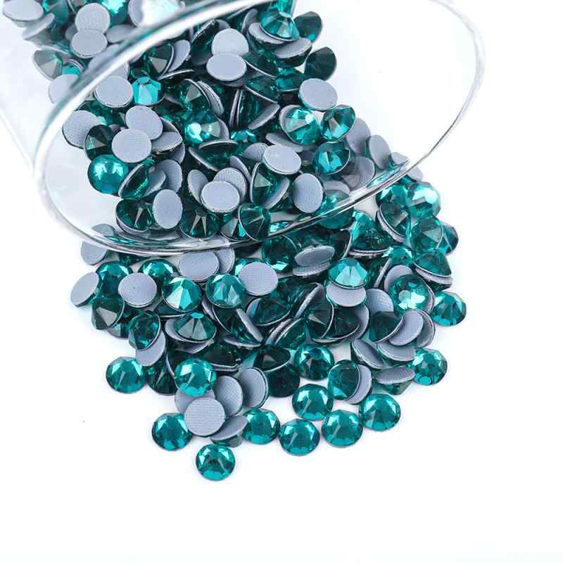 ラインストーン 平底 ガラス製 多面カット 電気メッキ加工 DIY スマホケース ネイルアート デコレーシ..