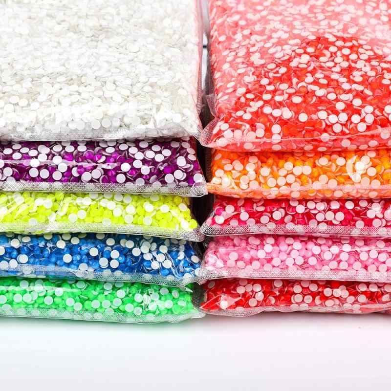 ラインストーン ガラス製 ホットフィックス 蛍光 接着剤付き フラットバック DIY 手芸 クラフト リメイ..