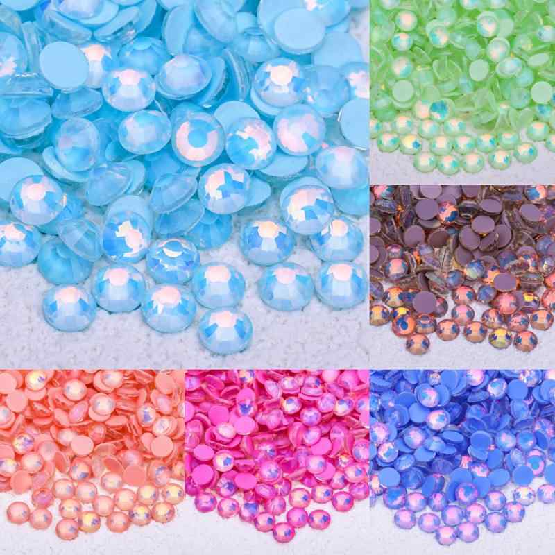 ネイルパーツ 蛍光 ネオンカラー 夜光 蓄光 ミルキー ラインストーン フラットバック ガラスストーン デコパーツ セルフネイル 多サイズ 豊富なカラー