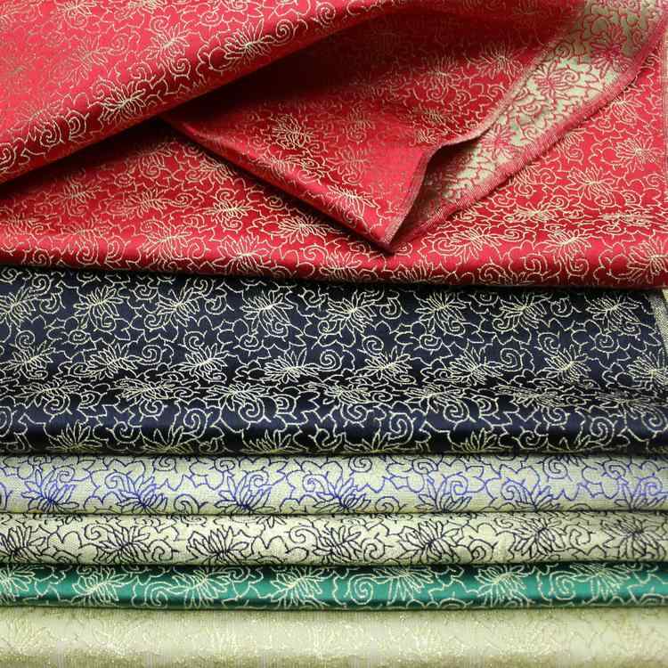 生地 織錦サテン ジャガード織 装飾用 舞台衣装 民族衣装 コスプレ チャイナドレス 手芸用 中国風 レトロ ポリエステル 厚地 光沢感 高級感 秋冬
