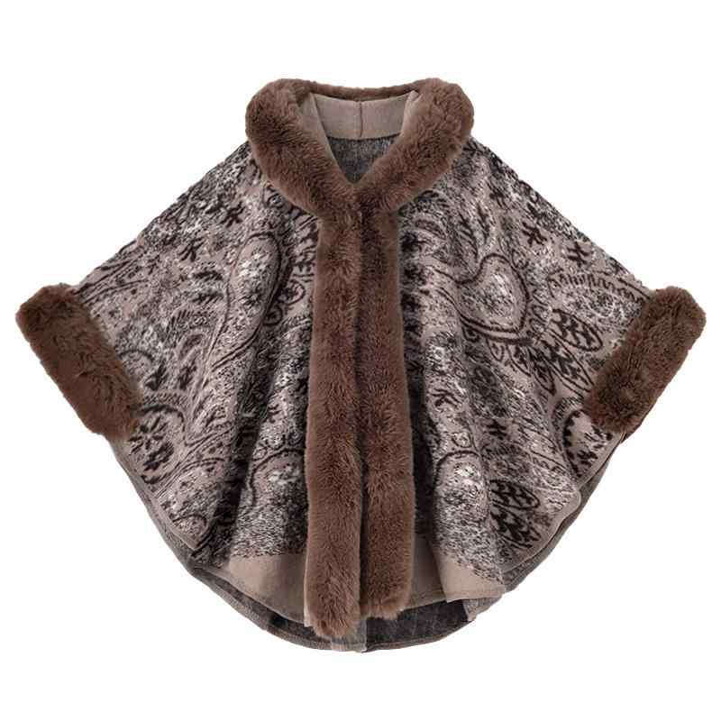 ポンチョ レディース フード付き エスニック柄 ボヘミアン ジャガード織り ゆったり 大きいサイズ フェ..