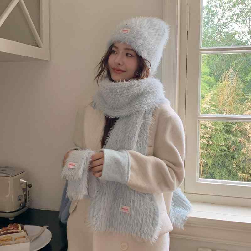 マフラー レディース 女性用 フェイクミンクファー ふわふわ なめらか カラフルドット 厚手 ロング 防..