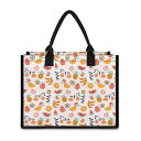 トートバッグ レディース フルーツ柄 両面総柄 斜めがけ 携帯 鞄 折りたたみ 収納可能 お買い物袋 ポリエステル 横型 スクエア 日常使い 春夏