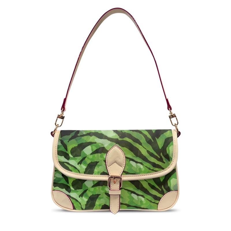 ショルダーバッグ アニマル柄 斜めがけ クロスボディ PUレザー 横型 スクエア メッセンジャーバッグ 普..