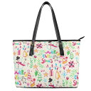 トートバッグ レディース クリスマス 雪だるまプリント 冬 PUレザー 合成皮革 カーブデザイン 横型 ハンドバッグ ショルダーバッグ 通勤 ビジネス 普段使い...