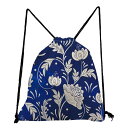 巾着バッグ レディース レトロ 青花磁器柄 プリント 大容量 軽量 おしゃれ ポリエステル 通気性 耐摩耗性 ドローストリング 肩掛け 斜め掛け 通勤 通学 ス...