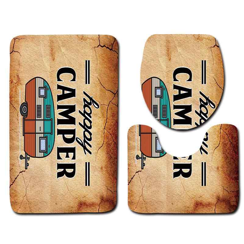 浴室マット バスマット トイレマット 便座カバー 3点セット ポリエステル繊維 洗濯機洗い可 丸洗いOK ..