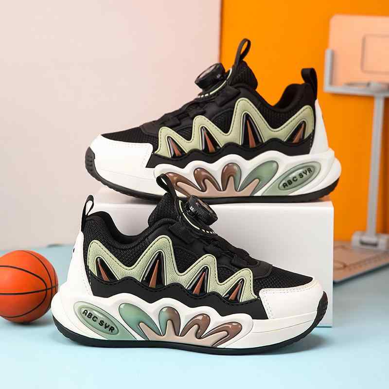 キッズ 男の子用 スニーカー 運動靴 シューズ 春夏 通気性 メッシュ 軽量 カジュアル ランニング ジョ..