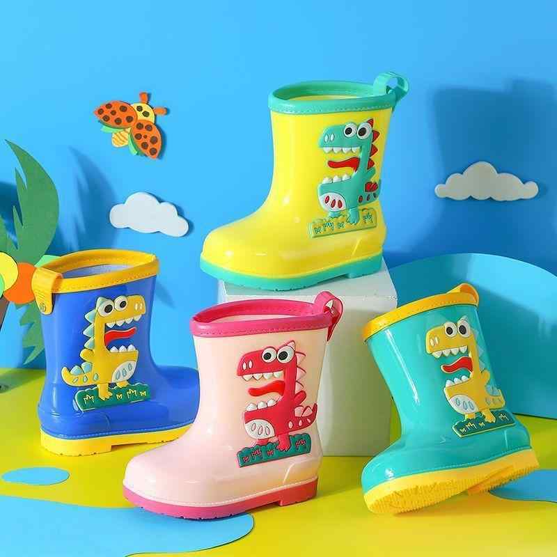 レインブーツ キッズ 子供 幼児 園児 小学生 男の子 女の子 男女兼用 恐竜柄 滑り止め 耐摩耗 取り外し..