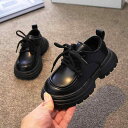 シューズ キッズ 男の子 冬 ブラック 黒 裏ボア 防寒 保温 暖かい靴 レザー調切り替え ゴム底 ローカット 通学 普段使い ブリットスタイル