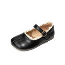 パンプス 女の子 キッズ プリンセスデザイン フォーマル靴 発表会 入学式 合成皮革 ソフトソール クッション性 通気性 マジックテープ 春夏 ブラック ベージ...