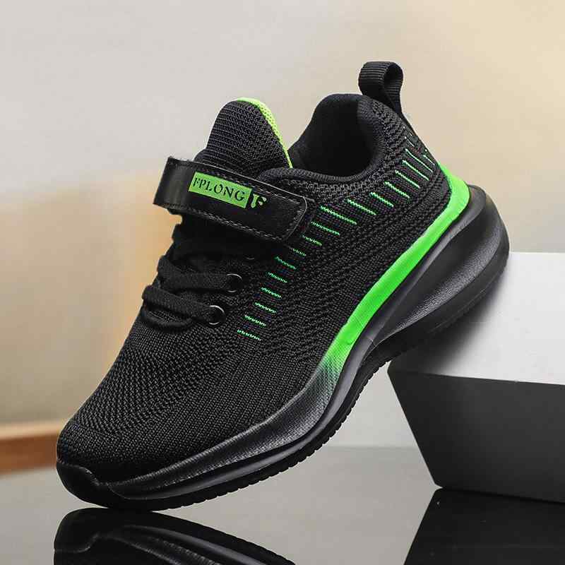 靴 ランニングシューズ キッズ 男の子 女の子 ジュニア 春秋 メッシュ 通気性 マジックテープ 滑り止め..