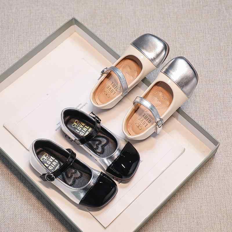 靴 パンプス 女の子 キッズ ジュニア メリージェーン プリンセス フォーマルシューズ 発表会 舞台 ドレス 韓国風 合成皮革 ゴム底 マジックテープ ブラック...