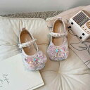 靴 シューズ 女の子 子供 キッズ クリスタル プリンセス パンプス ソフト底 ドレス 発表会 結婚式 フォーマル お呼ばれ かわいい おしゃれ リボン マジッ...