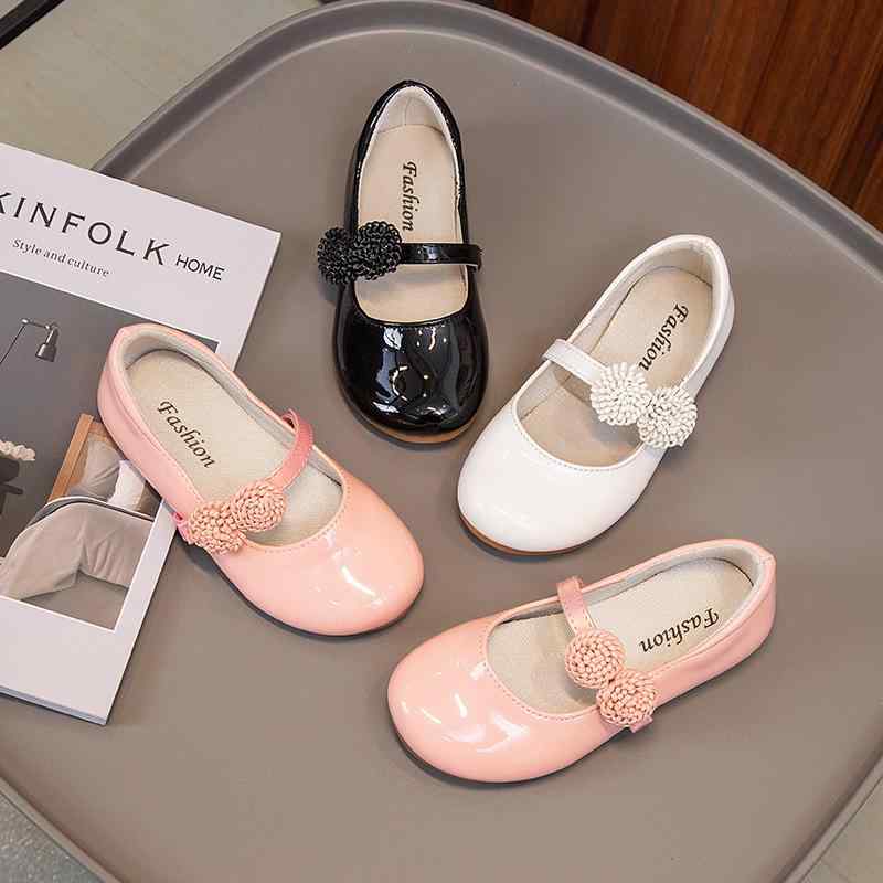 子供靴 女の子 女児 ガールズ レザー パンプス 小学生 ジュニア 発表会 フォーマル ドレス 結婚式 入学式 卒業式 白 黒 ピンク かわいい プリンセスデザ...