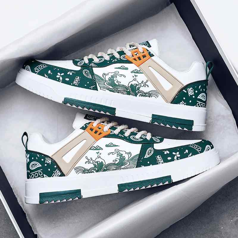 スニーカー メンズ 男性用 春夏 白 ホワイト カジュアル 運動靴 ローカット レースアップ 厚底 ラウンドトゥ 通気性 PUレザー デイリーユース ラバーソール