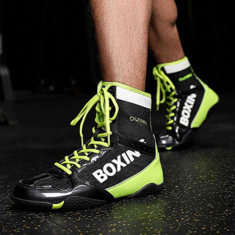 靴 トレーニングシューズ 男女兼用 ボクシング レスリング 総合格闘技 キックボクシング 散打 フィット..