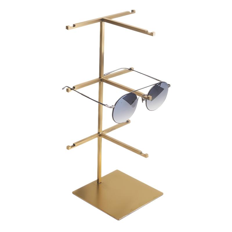 メガネ ディスプレイラック 高級感 多段 収納 展示スタンド サングラス 度付き用 店舗 カウンター 陳列..