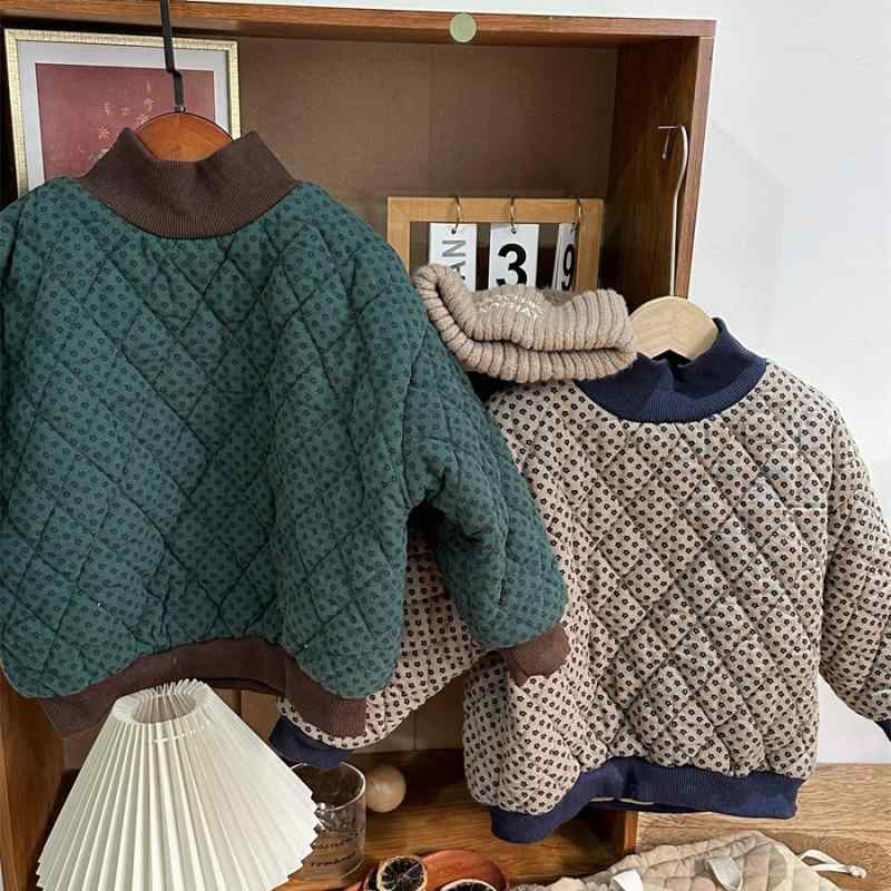 トレーナー キッズ 男の子 女の子 裏起毛 厚手 モックネック ゆったり 長袖 プルオーバー 綿 暖かい 防..