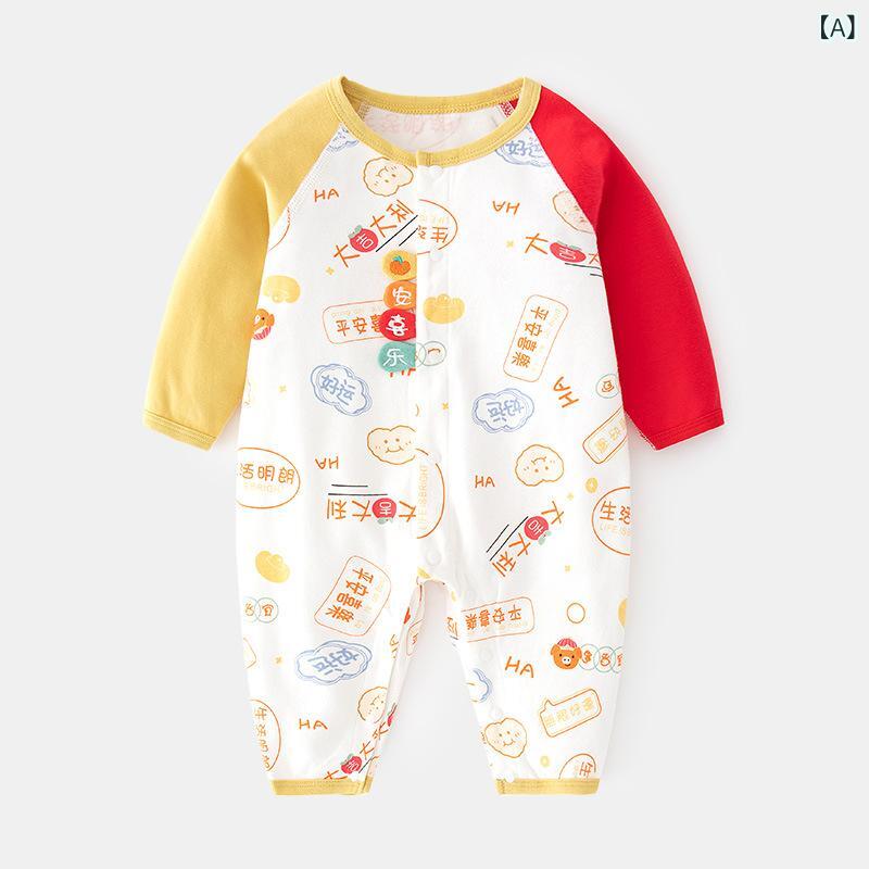 ・カテゴリ: ロンパース、カバーオール・主な素材: 綿100%・安全基準: A種・季節: 春、秋、冬・対象年齢: 乳幼児（1～3歳、80～100cm）・性別: 男女兼用・袖丈: 長袖・留め具: シングルボタン・カラー: 花柄・対応身長: 66cm、73cm、90cm