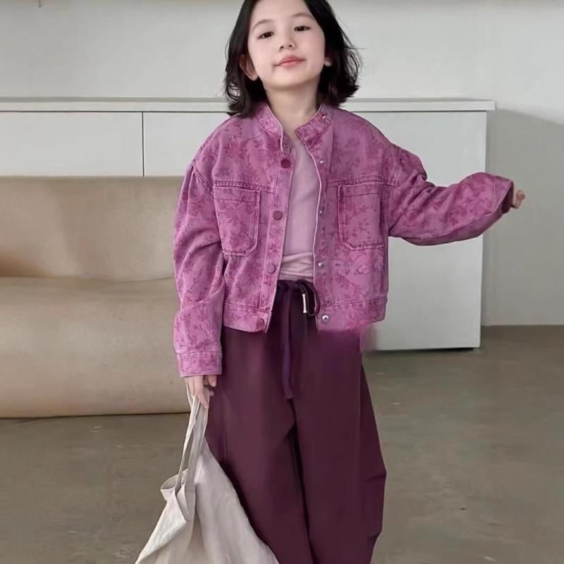 ジャケット キッズ 女の子 秋物 デニム Gジャン ワークテイスト カジュアル おしゃれ トレンド感 普段..