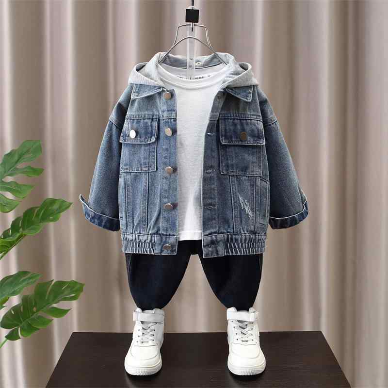 デニムジャケット Gジャン 男の子 キッズ 長袖 襟付き シングルボタン カジュアル ストリート クール ..