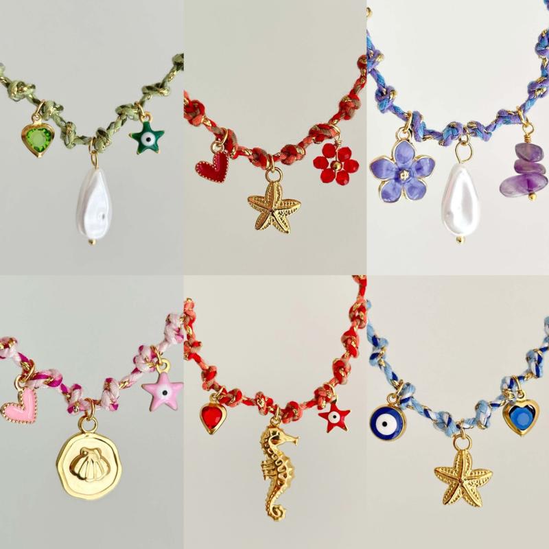 ネックレス レディース 春夏 チタン合金 パール シェル ヒトデ 蝶 ウミガメ 唐辛子 ゾウ マルチチャー..