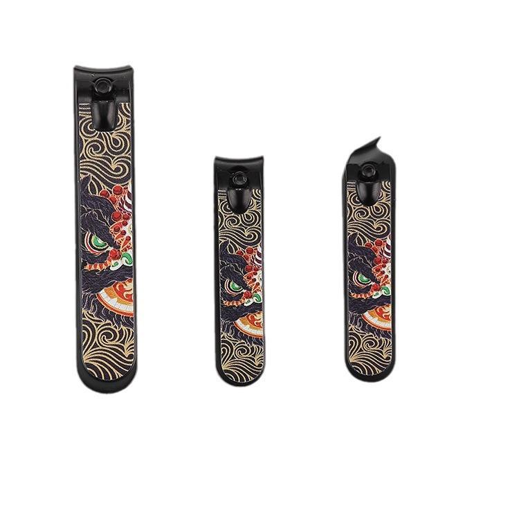 爪切り 携帯用 ステンレス製 電気メッキ加工 ネイルケアキット 家庭用 多機能 コンパクト 爪手入れツール 平口 斜め口 爪やすり付き セット