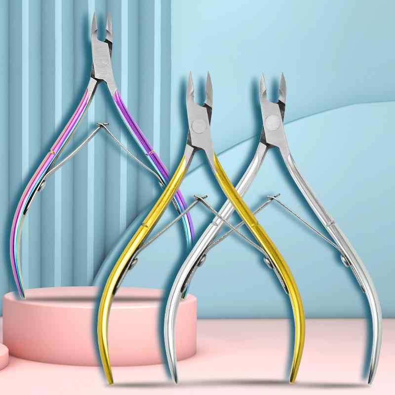 ネイルケア用品 ステンレス製 甘皮処理 ニッパー 足爪 巻き爪 厚い爪 陥入爪 フットケア プロ仕様 ポータブル 爪切り ツールセット 鋭利な刃先 グリップ 滑...