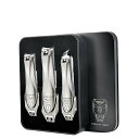 爪切り 炭素鋼 電気メッキ加工 メカデザイン 飛び散り防止 ネイルケアセット 爪切りニッパー 平口 斜口 爪やすり 高耐久 家庭用 男女兼用