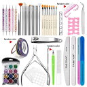 ネイルケア用品 ネイルツールセット ステンレス 爪やすり ネイルファイル バッファー 爪磨き シャイナー 甘皮カッター キューティクルニッパー 甘皮プッシャー ...