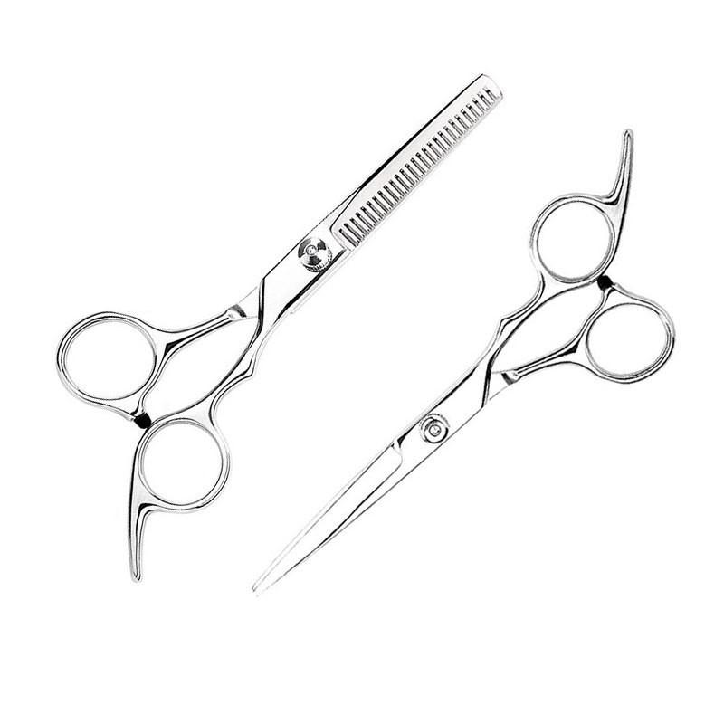 散髪セット ステンレス製 プロ仕様 家庭用 セルフカット 理容 美容 大人 子供 切れ味抜群 高耐久 カットシザー スキバサミ 前髪カットクリップ