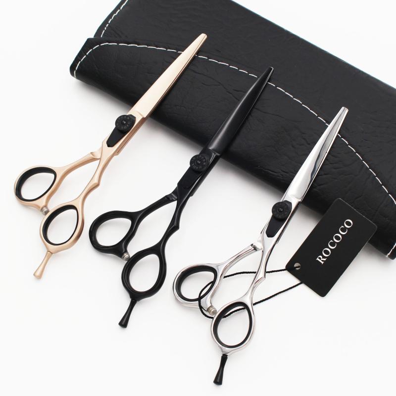 ヘアカットシザー 美容 理髪 ストレート セニング ローズゴールド ブラック焼付塗装 マルチカラー ステンレス製 プロ仕様 切れ味抜群 精密研磨 業務用 自宅 セルフカット用