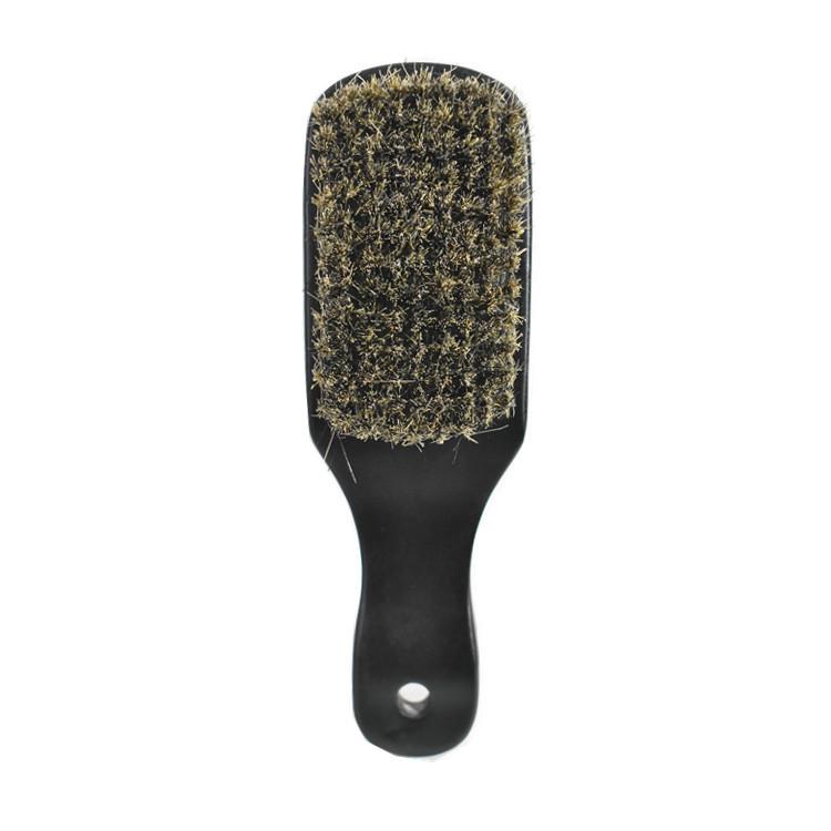 ブラシ 男性用 髭用 ひげ用 木製 天然木 豚毛 天然毛 散髪 理髪 襟足 首元 髪払い ほこり取り エチケット グルーミング ケア お手入れ(x3)