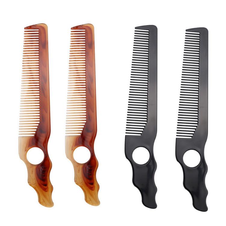 ヘアコーム 男性用 メンズ ポマードヘア オールバックスタイリング サロン用 散髪カット フラットトッ..