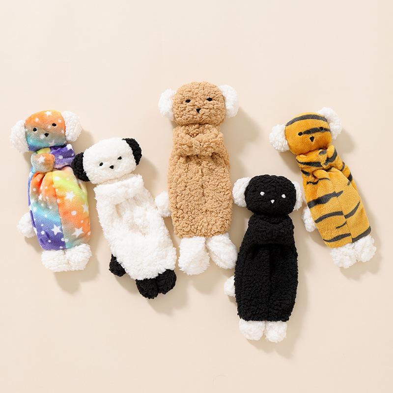 ベビー 新生児 安心毛布 ぬいぐるみ 犬 パペット ボア ふわふわ もこもこ 寝かしつけ 安眠グッズ かわいい 添い寝 癒し 肌触り ソフトトイ おもちゃ