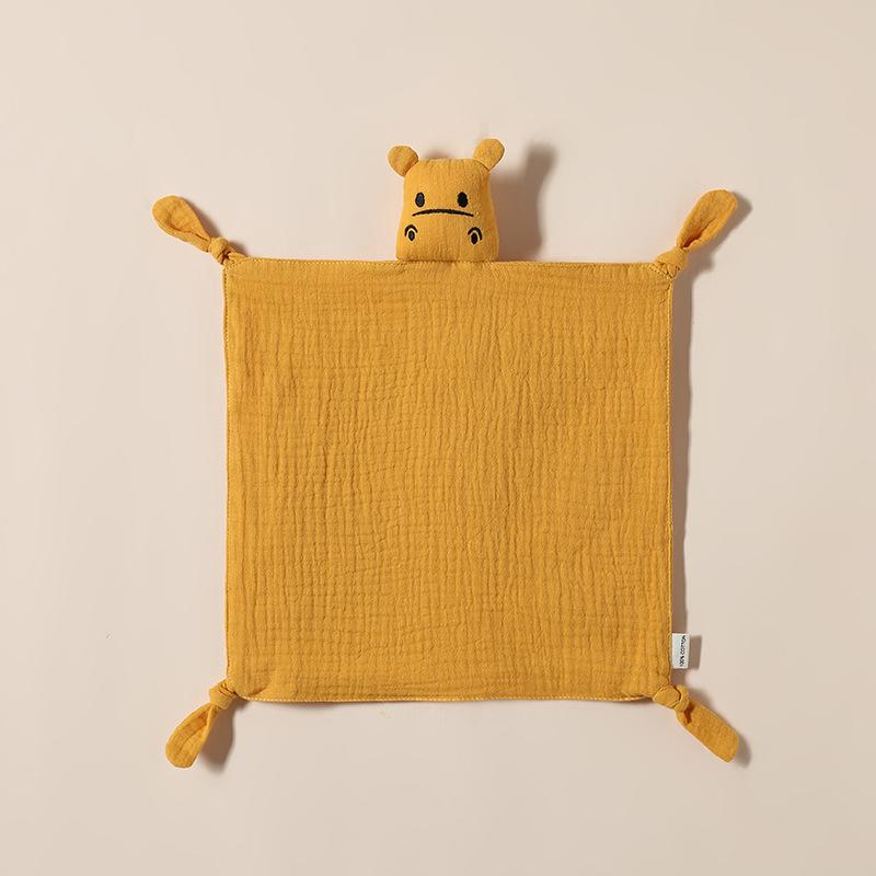 ベビーおもちゃ ベビー 赤ちゃん 乳児 カバ ぬいぐるみ 安心毛布 口に入れても安全 歯固め 純綿 コットン 肌触り良い 抱っこ 寝かしつけ 睡眠サポート 安眠グッズ