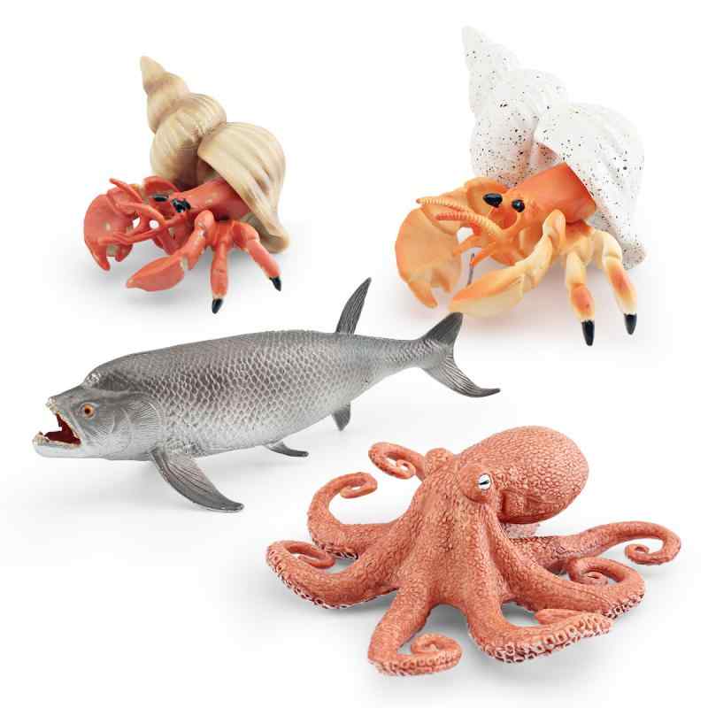 フィギュア キッズ 子供用 海洋生物 リアル 海の生き物 模型 知育玩具 タコ カジキ ヤドカリ インテリ..
