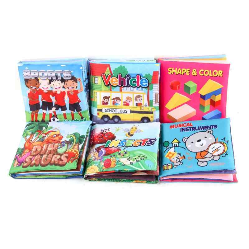 布絵本 ベビー 赤ちゃん 乳幼児 知育玩具 早期教育 英語 認知学習 破れにくい 丈夫 シャカシャカ音が鳴る 形状 色 動物 昆虫 楽器 乗り物 手のひらサイズ おもちゃ