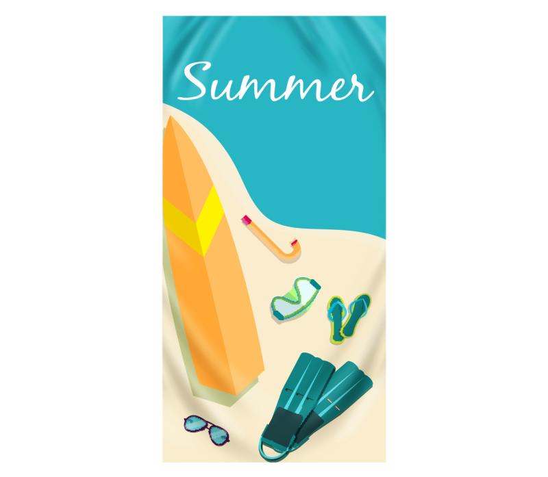 ビーチタオル バスタオル 刺繍 ハワイ 長方形 3Dデジタルプリント 超極細繊維 マイクロファイバー 吸水..