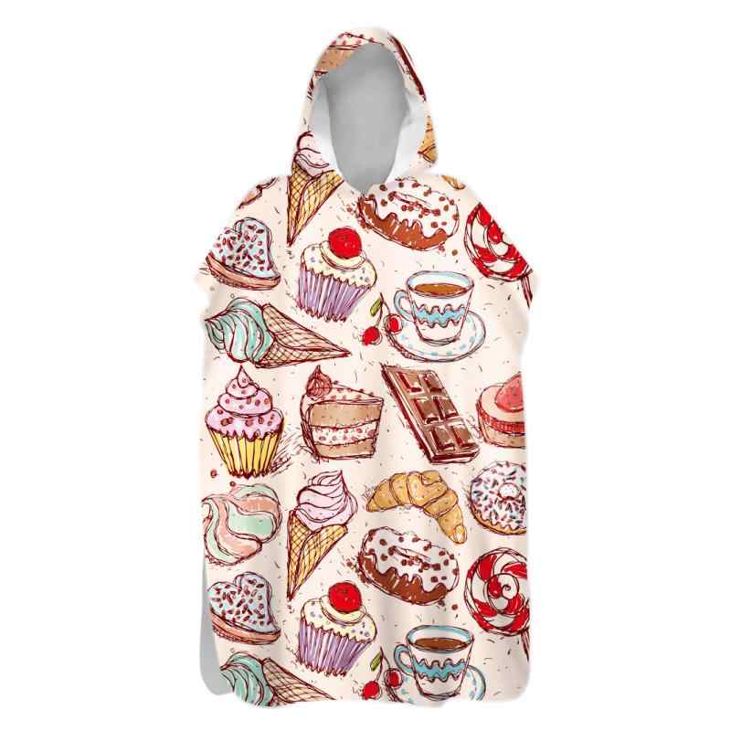 バスポンチョ 両面フリース 速乾 フード付き キャラクター かわいい 防寒 保温 マイクロファイバー プール 海水浴 スイミング ダイビング お風呂上がり アウトドア 着替えタオル(x2)