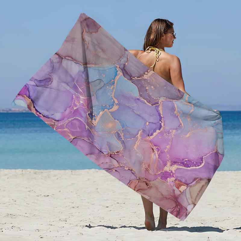 バスタオル ビーチタオル マイクロファイバー 吸水速乾 薄手 軽量 おしゃれ プリント 3Dデジタルプリン..