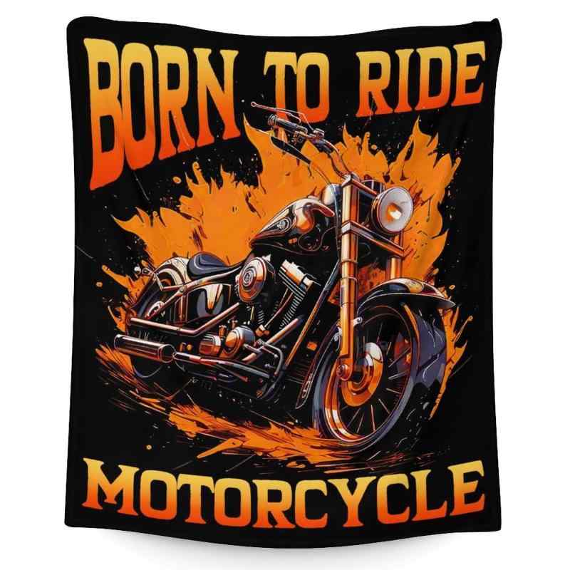 ブランケット 男の子 子供用 キッズ ジュニア バイク オートバイ柄 フランネル 柔らか ふわふわ あった..