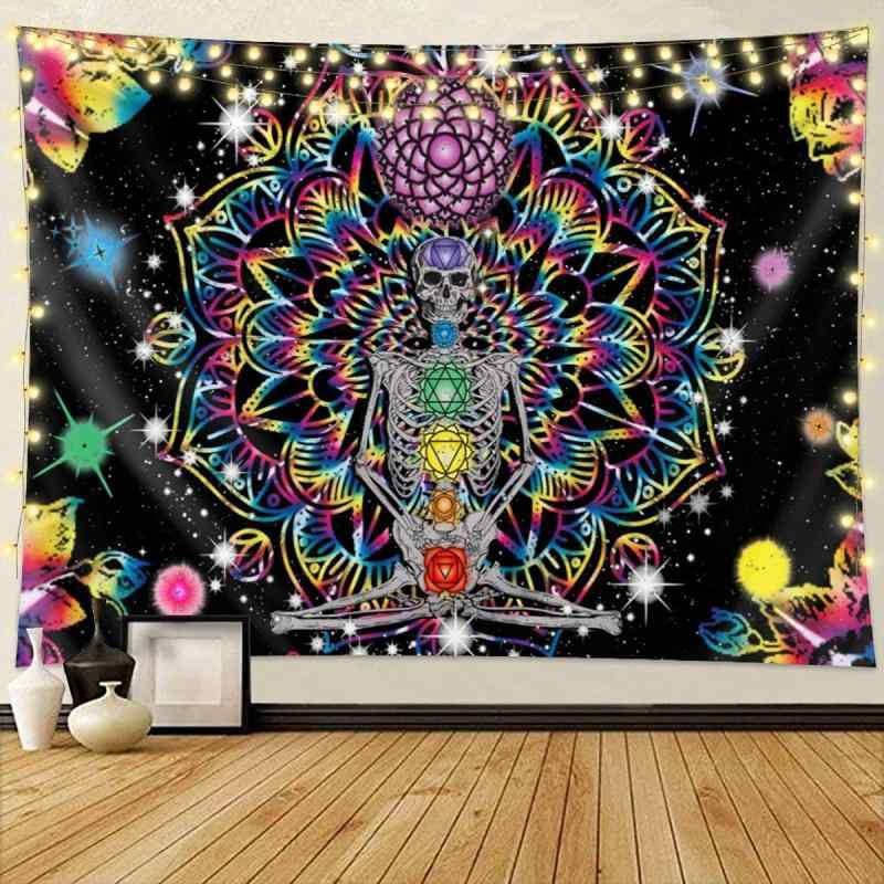 タペストリー 北欧 ボヘミアン マンダラ 風景 飾り布 ウォールデコ 壁掛け リビング 寝室 子供部屋 インテリア ポリエステル 洗濯機洗い可能 長方形