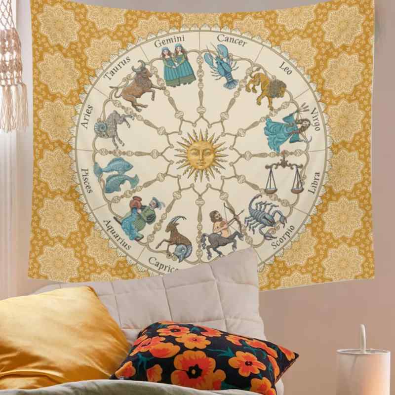 タペストリー インスタ風 アメリカンスタイル 幾何学抽象柄 壁掛け布 ウォールデコレーション ポリエステル製 洗える 寝室 リビング 書斎 子供部屋 寮 ベッドサイド 壁飾り 長方形 インテリア