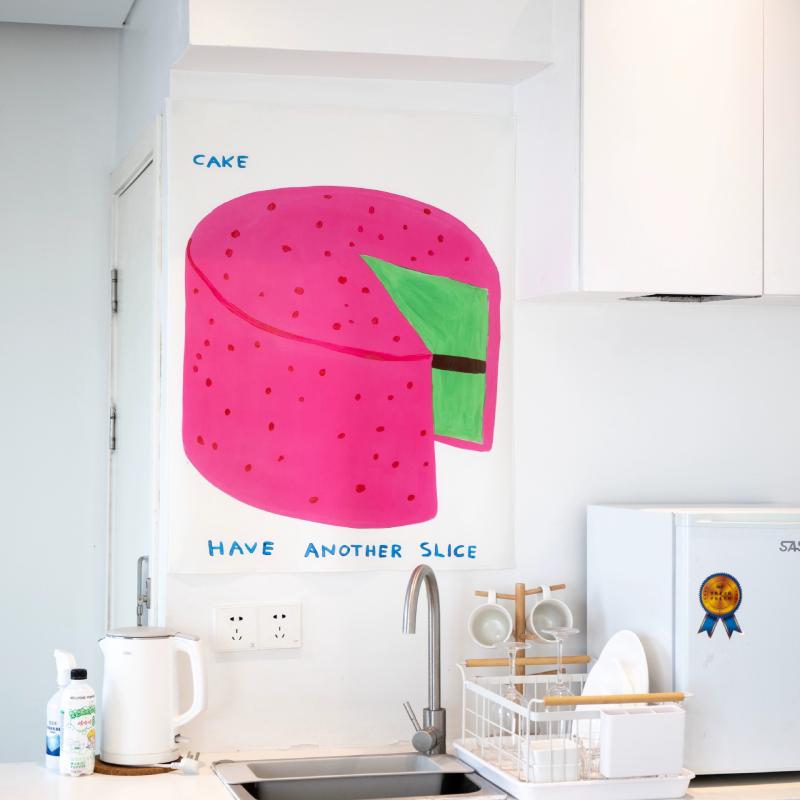 タペストリー ピンク かわいい キュート アート 抽象的 北欧風 イラスト キャンプ アウトドア 部屋飾り リビング 寝室 インテリア ウォールデコ 壁掛け ポリエステル 高級感 長方形(x2)